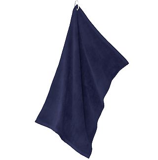 Port Authority TW530    Grommeted Microfiber Golf  in True navy front view