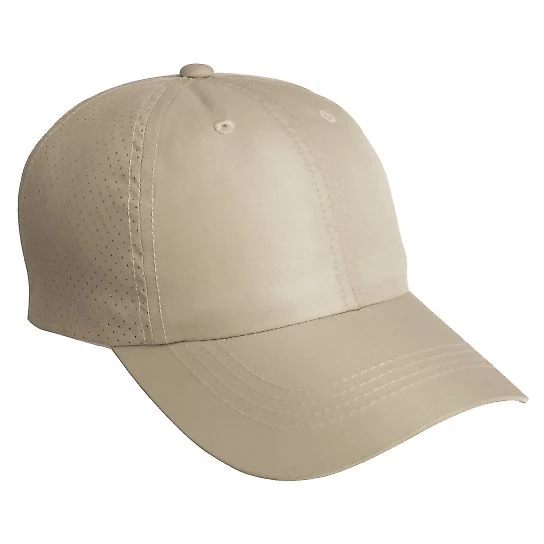 Port Authority C821    Perforated Cap in Stone front view