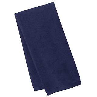 Port Authority TW540    Microfiber Golf Towel in True navy front view