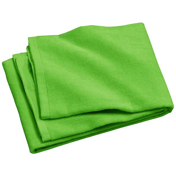 Port Authority PT42    - Beach Towel in Bright lime front view