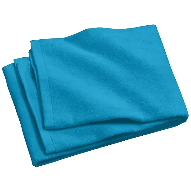 Port Authority PT42    - Beach Towel Turquoise front view