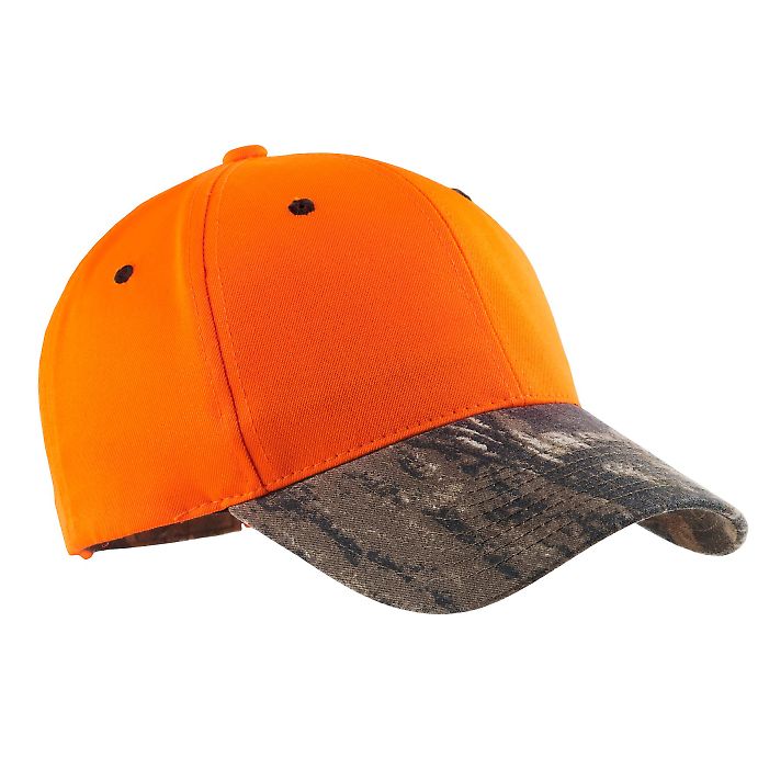 Port Authority C804    Enhanced Visibility Cap wit in Orngblaze/mo front view