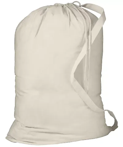 Port Authority B085    - Laundry Bag Natural front view