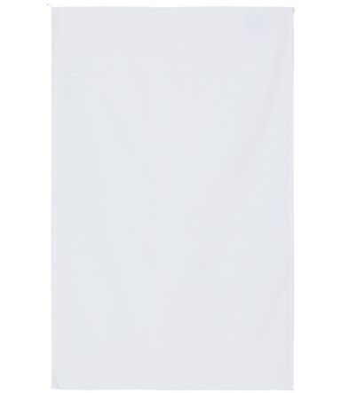 Carmel Towel Company C1625 Hemmed Towel in White front view