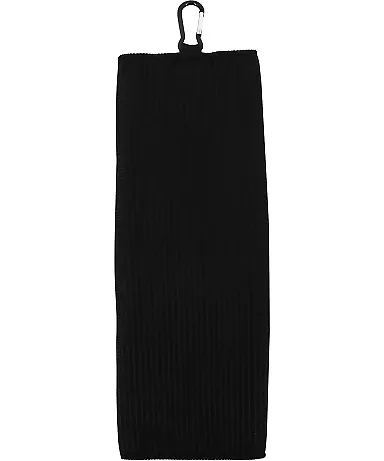 Carmel Towel Company C1717MTC Fairway Golf Towel Black front view