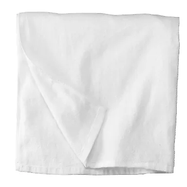 Carmel Towel Company C2858 Terry Beach Towel WHITE front view