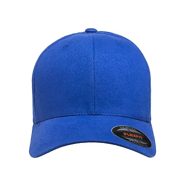 Flexfit 6377 Brushed Twill Cap in Royal front view