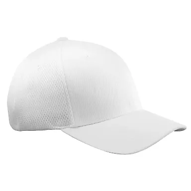 Flexfit 6533 Ultrafiber Mesh Cap in White front view