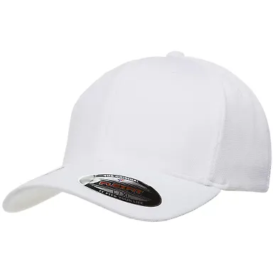 Flexfit 6597 Cool & Dry Sport Cap in White front view