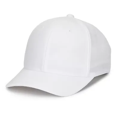 Flexfit 110P One Ten Mini-Pique Cap in White front view