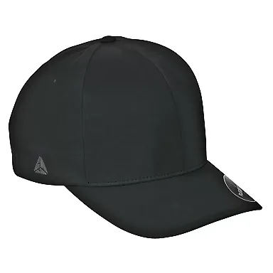 Flexfit 180 Delta Seamless Cap in Black front view