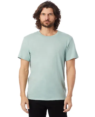 Alternative 6005 Organic Crewneck T-Shirt FADED TEAL front view