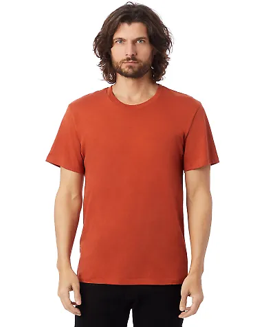 Alternative 6005 Organic Crewneck T-Shirt RED CLAY front view