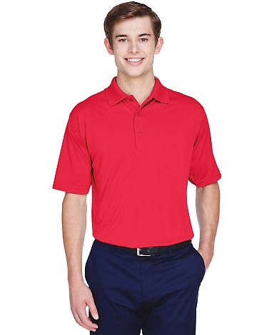 UltraClub 8610 Men's Cool & Dry 8 Star Elite Perfo in Red front view