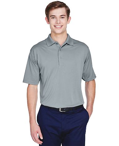 UltraClub 8610 Men's Cool & Dry 8 Star Elite Perfo in Silver front view