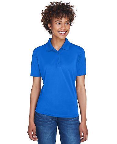 UltraClub 8610L Ladies' Cool & Dry 8 Star Elite Pe in Royal front view