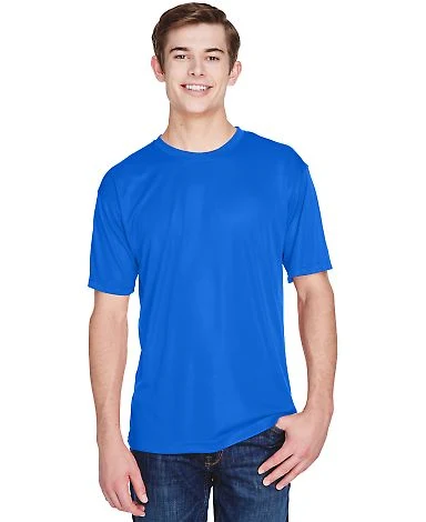 UltraClub 8620 Men's Cool & Dry Basic Performance  in Royal front view