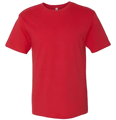 LAT 6980 Heavyweight Combed Ringspun Cotton T-Shir RED front view