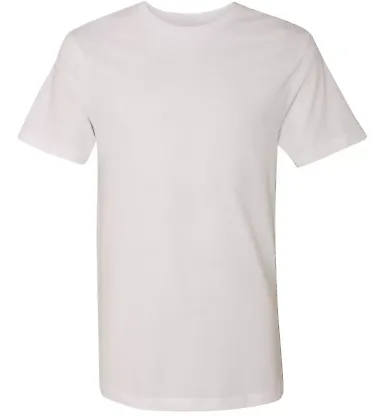 LAT 6980 Heavyweight Combed Ringspun Cotton T-Shir WHITE front view