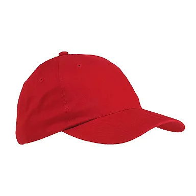 Big Accessories BX001Y Youth Youth 6-Panel Brushed RED front view