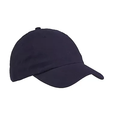 Big Accessories BX001Y Youth Youth 6-Panel Brushed NAVY front view