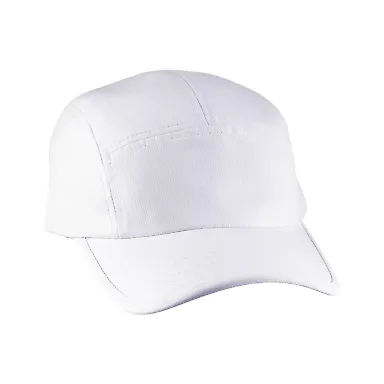 Big Accessories BA603 Pearl Performance Cap WHITE front view