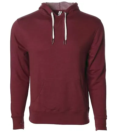 Independent Trading Co. PRM90HT Unisex Midweight F Burgundy Heather front view