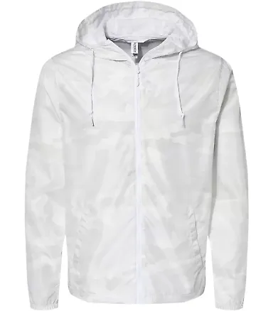 Independent Trading Co. EXP54LWZ Windbreaker Light White Camo front view