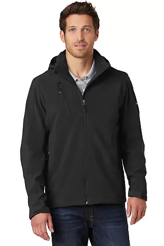 Eddie Bauer EB536  Hooded Soft Shell Parka Black front view