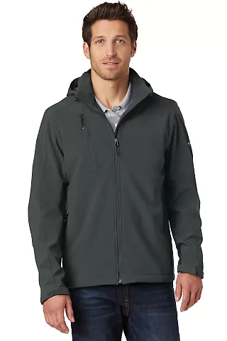 Eddie Bauer EB536  Hooded Soft Shell Parka Grey Steel front view