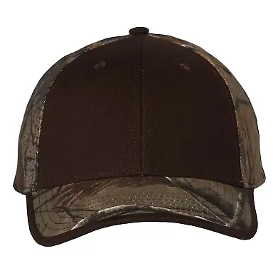 Kati LC102 Solid Front Camouflage Cap Brown/ Realtree AP front view