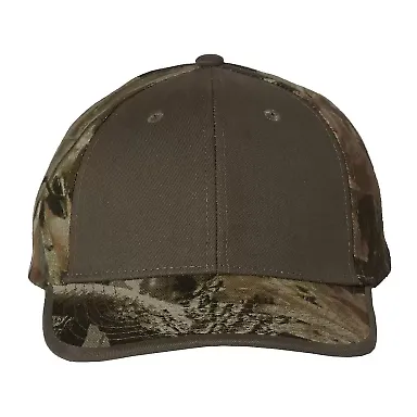 Kati LC102 Solid Front Camouflage Cap Olive/ Hardwoods front view