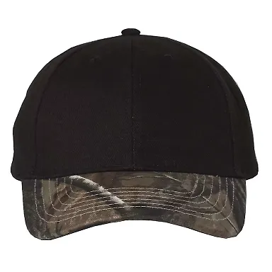 Kati LC25 Solid Crown Camouflage Cap Black/ Realtree AP front view