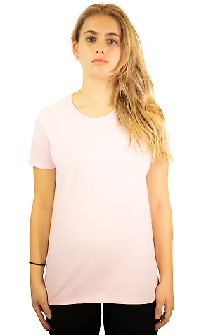 2000L Gildan Ladies' 6.1 oz. Ultra Cotton® T-Shir in Light pink front view