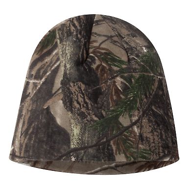 Kati LCB08 8" Camo Knit Cap in Realtree all purpose front view
