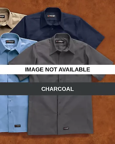Wrangler WS20 Short Sleeve Work Shirt Charcoal front view