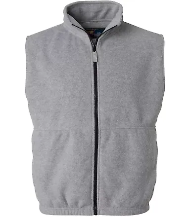 Sierra Pacific 3010 Full-Zip Fleece Vest Heather Grey front view