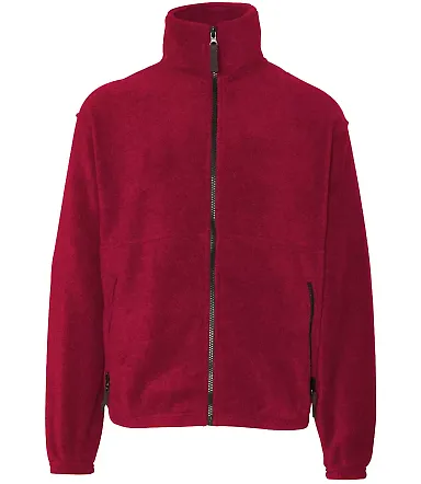 Sierra Pacific 4061 Youth Full-Zip Fleece Jacket Red front view