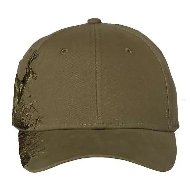 DRI DUCK 3301 Wildlife Buck Cap in Olive front view