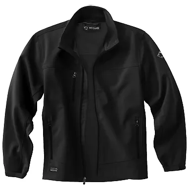 DRI DUCK 5350T Motion Soft Shell Jacket Tall Sizes in Black front view