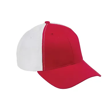 OSTM Big Accessories Old School Baseball Cap with  RED/ WHITE front view