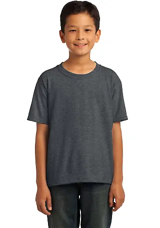 3931B Fruit of the Loom Youth 5.6 oz. Heavy Cotton Black Heather front view