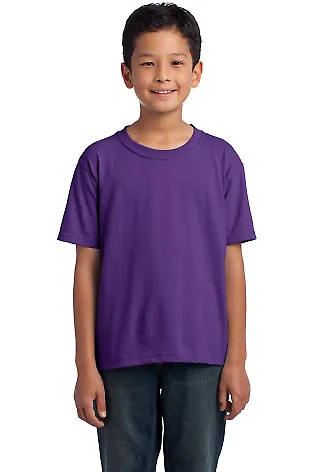 3931B Fruit of the Loom Youth 5.6 oz. Heavy Cotton Purple front view