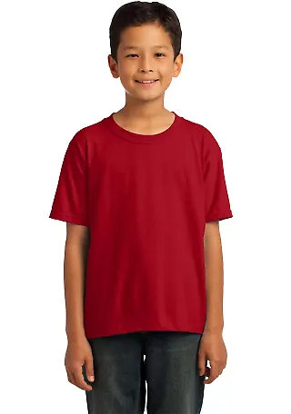 3931B Fruit of the Loom Youth 5.6 oz. Heavy Cotton True Red front view
