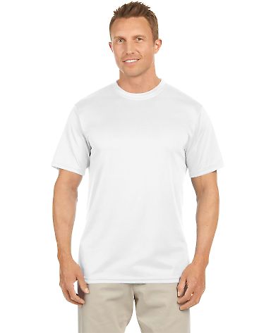 Augusta 790 Mens Wicking T-Shirt in White front view