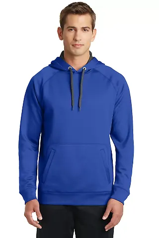 Sport Tek ST250 Sport-Tek Tech Fleece Hooded Sweat in True royal front view