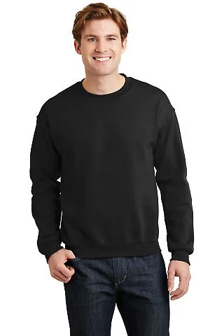 Gildan 18000 Sweatshirt Heavy Blend 50/50 Fleece C in Black front view
