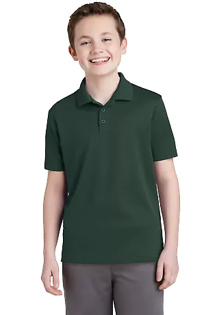 Sport Tek YST640 Sport-Tek Youth PosiCharge RacerM Dark Forest Gn front view