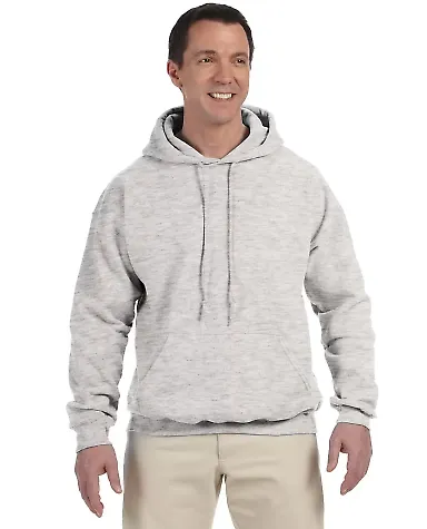 Gildan 12500 9.3 oz. Ultra Blend® 50/50 Hood in Ash grey front view