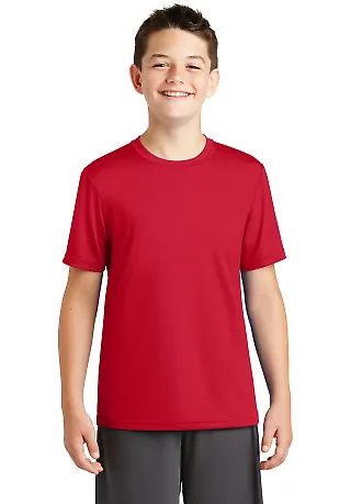 Sport Tek YST320 Sport-Tek Youth PosiCharge Tough  in Deep red front view